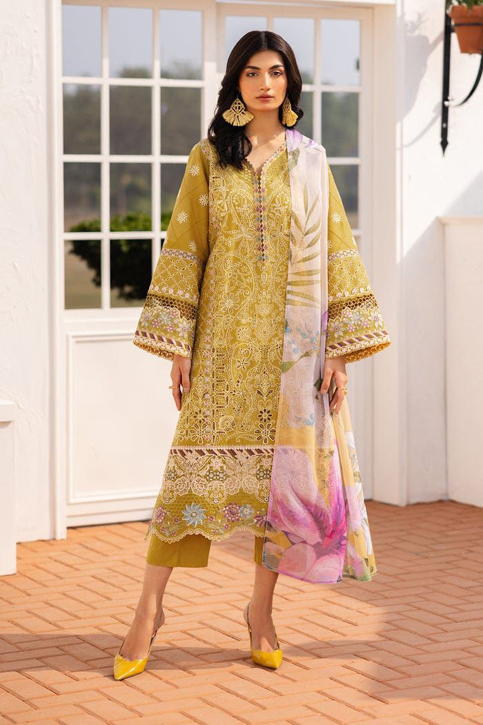BAROQUE EMBROIDERED PRINTED LAWN UF-4155